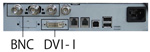 DVI-IとBNC入力端子搭載