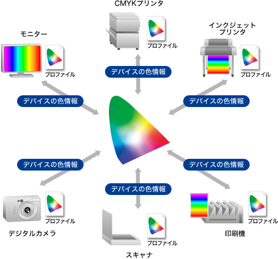 共通の色空間