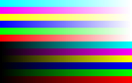 64段階のカラーグラデーション（1280×800ドット）