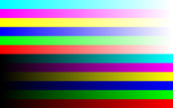 64段階のカラーグラデーション（1680×1050ドット）