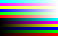 無段階のカラーグラデーション（1680×1050ドット）