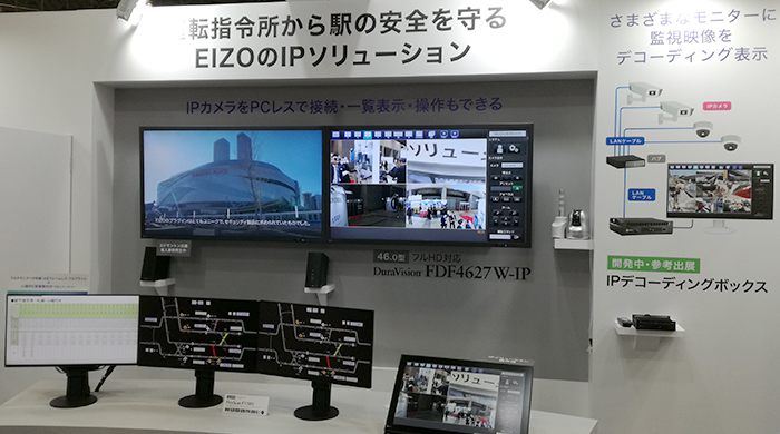 駅構内の安全を守るEIZOのIPソリューション