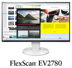 激安販促  Type-C端子搭載の27型フレームレス FlexScanEV2780 EIZO ディスプレイ