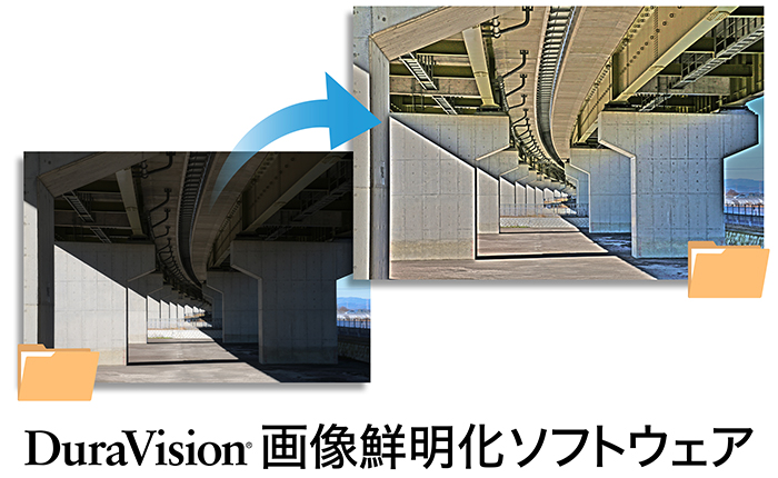 DuraVision 画像鮮明化ソフトウェア