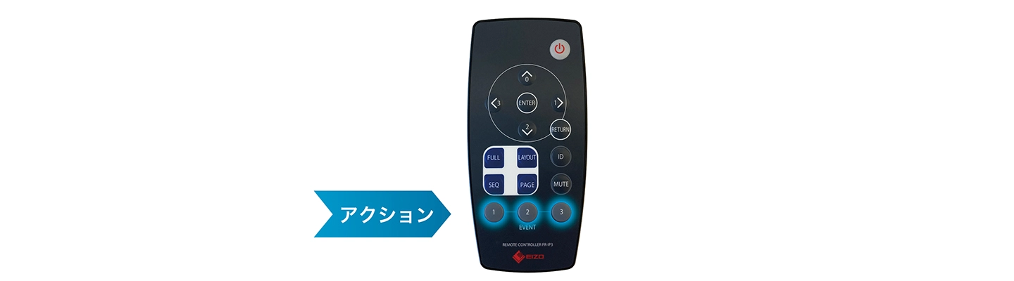 付属のリモコン