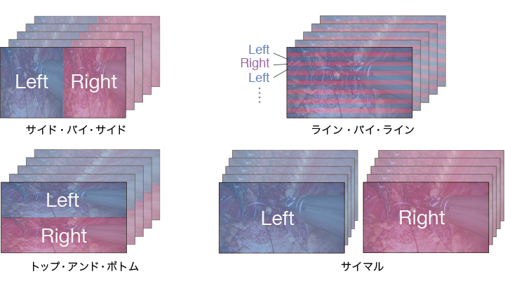 さまざまな3D信号フォーマットに対応