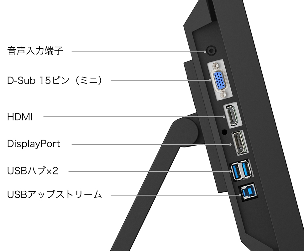 豊富な入力端子