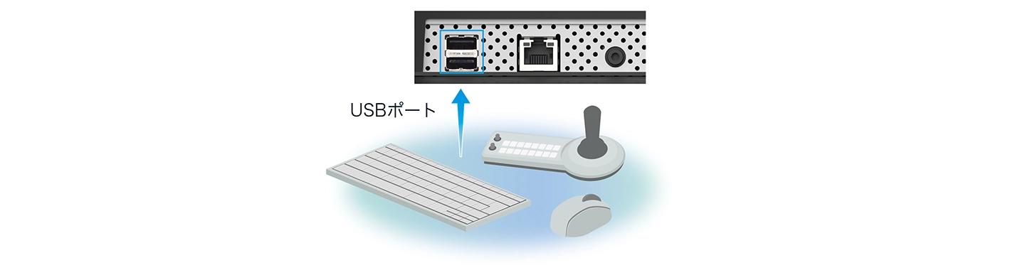 USB入力ポートを搭載