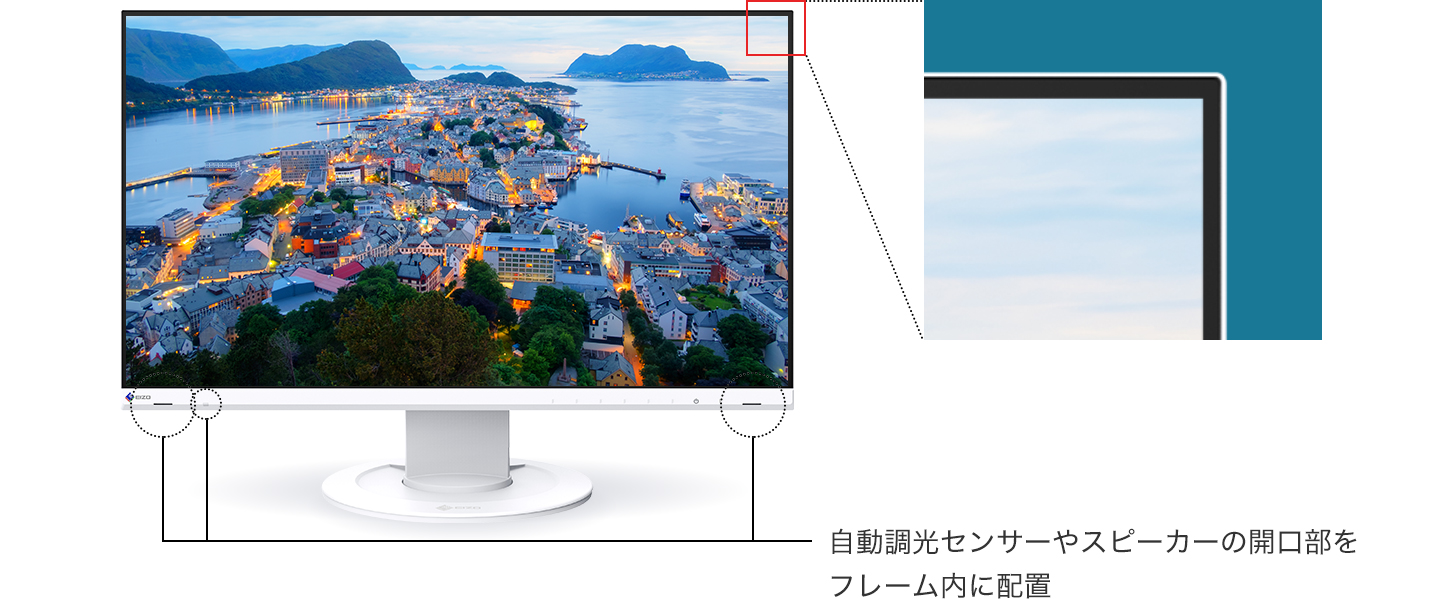 液晶ディスプレイ【極美品　未使用】EIZO エイゾー　液晶モニター 23.8型 EV2460