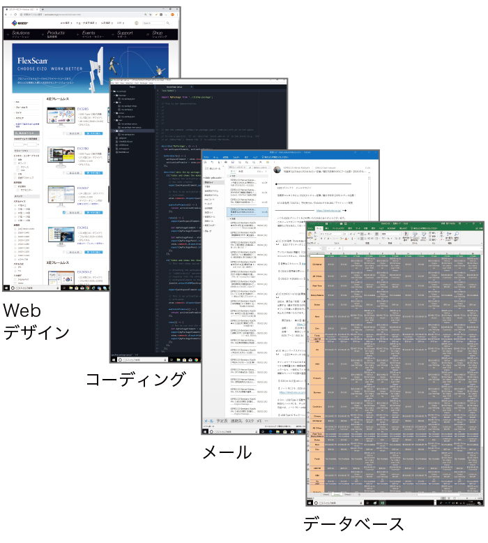 くるり縦回転、長文らくらく