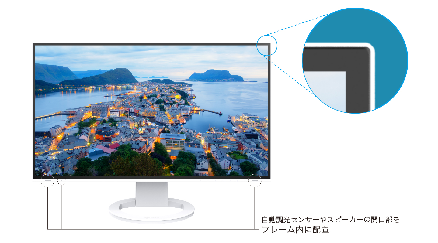 EIZO FlexScan EV2781-WT (27.0型モニター/2560×1440/USB Type-C対応/アンチグレアIPS/疲れ目軽減/ホ 