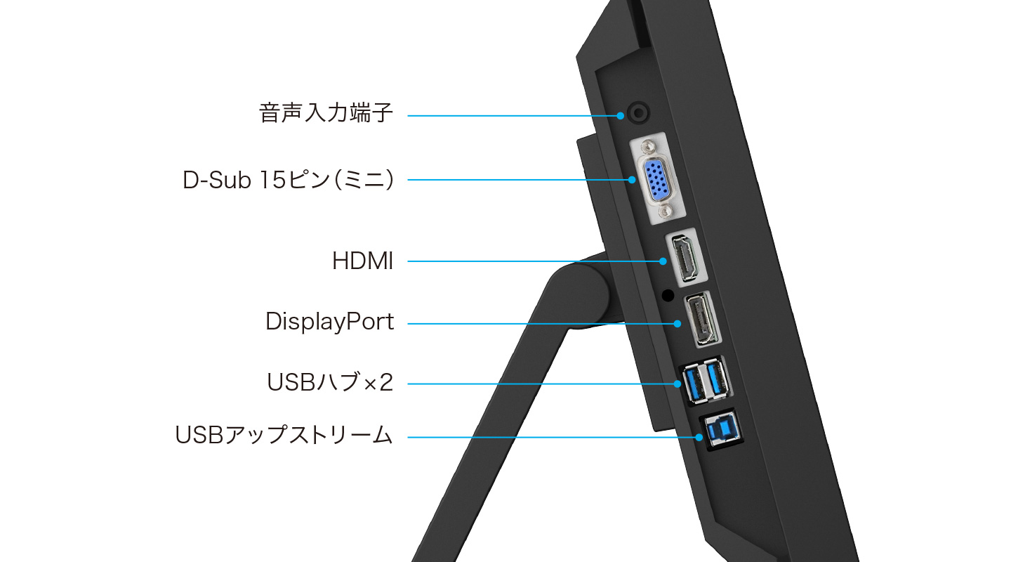 豊富な入力端子