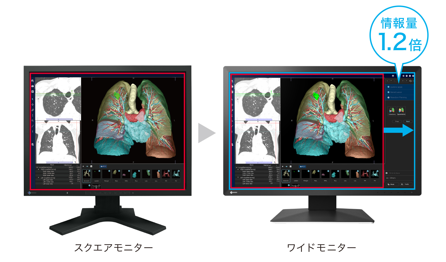 ワイド画面で作業効率アップ