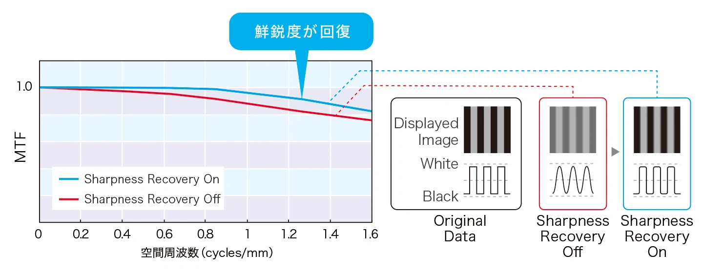 モノクロとカラーをハイブリッド表示