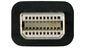 Mini DisplayPort - DisplayPortケーブル　コネクタ